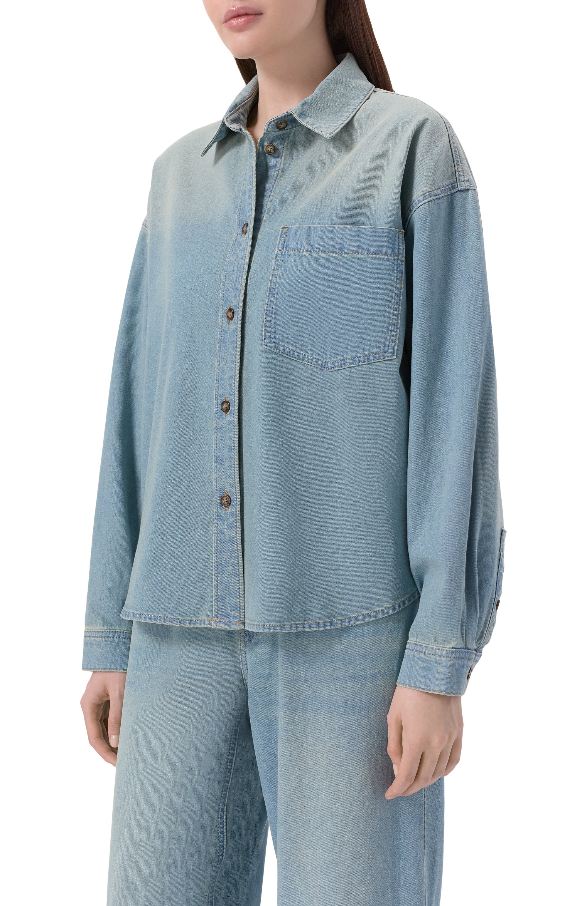 Джинсовая рубашка light 12 STOREEZ, арт. 138608, фото 3