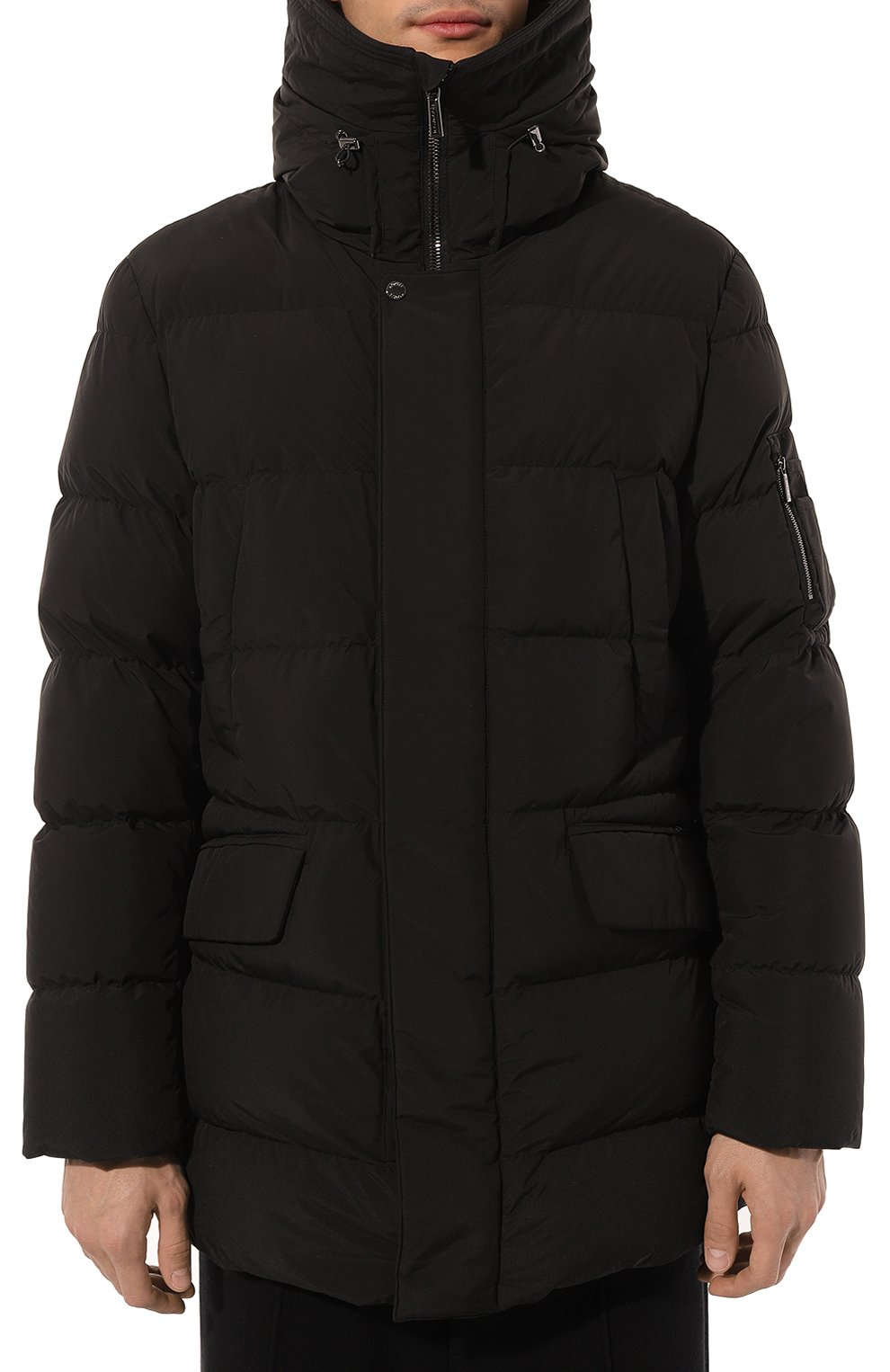 Пуховик davide-stp MOORER черного цвета по цене 270500 руб., арт. EDIVA-STP_SET, фото 3 Пуховик davide-stp MOORER, арт. EDIVA-STP_SET, фото 3