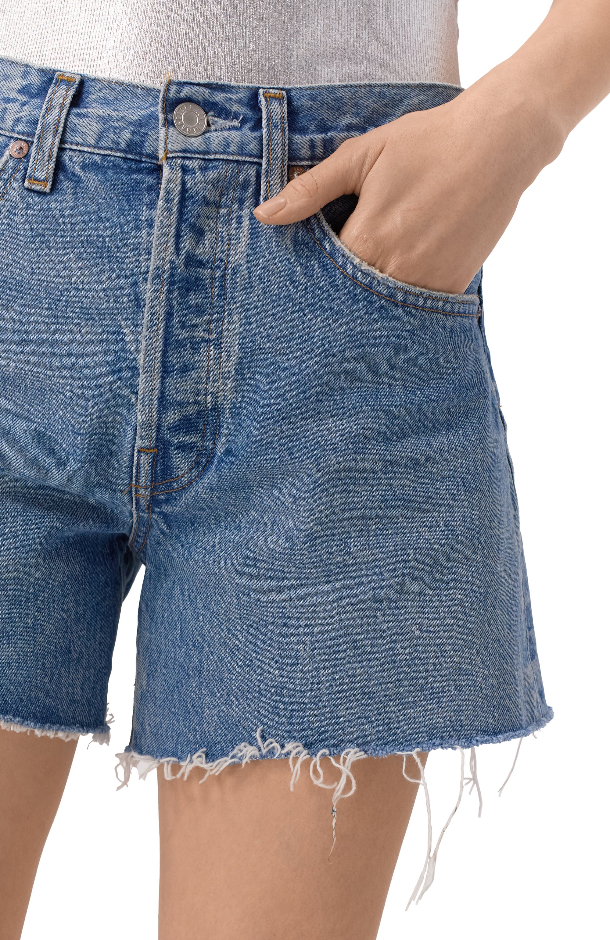 Джинсовые шорты AGOLDE, арт. A90101535, фото 5