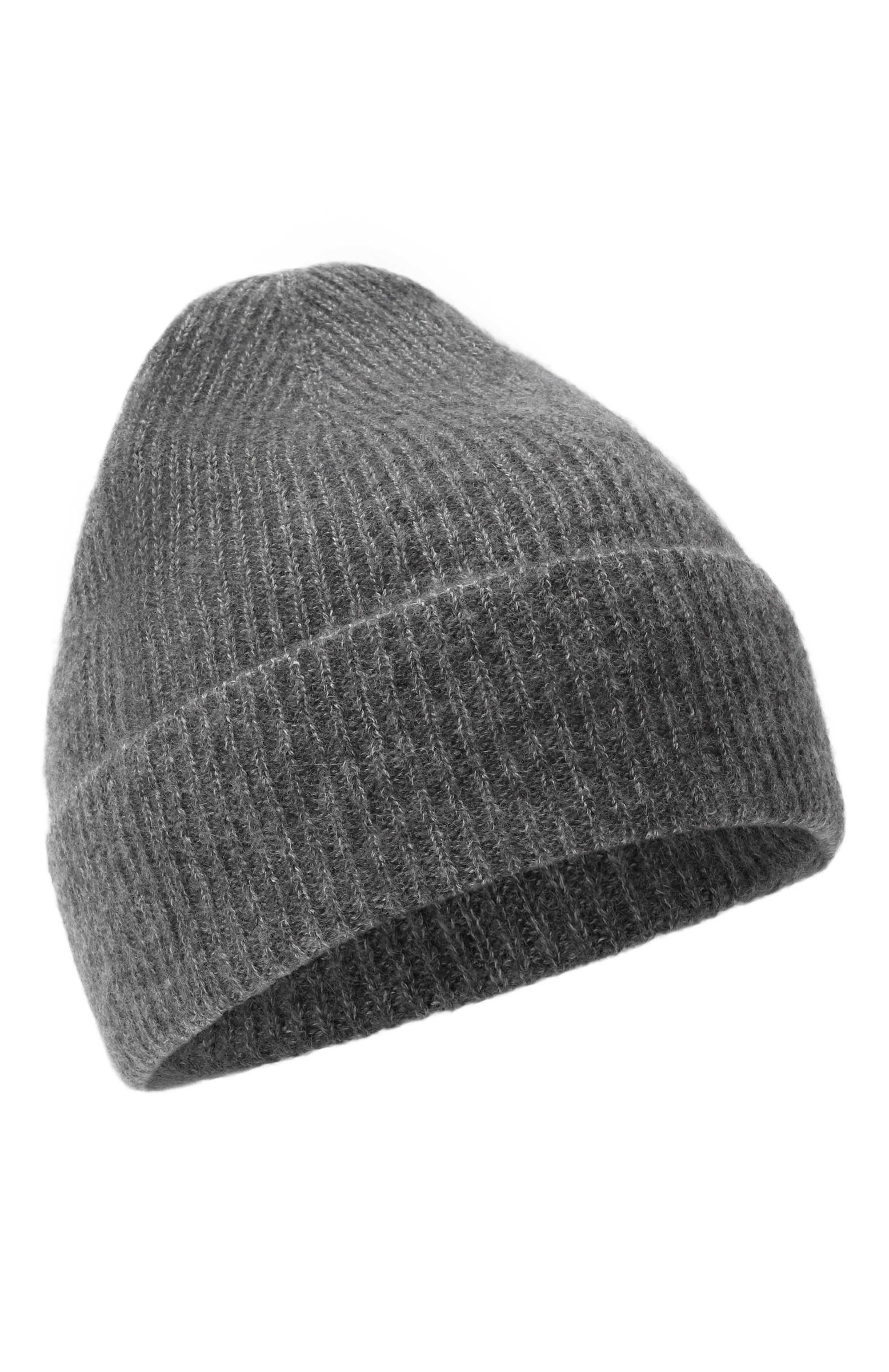 Шапка из кашемира и шелка KITON серого цвета по цене 34300 руб., арт. D60768K0501H03, фото 1 Шапка из кашемира и шелка KITON, арт. D60768K0501H03, фото 1