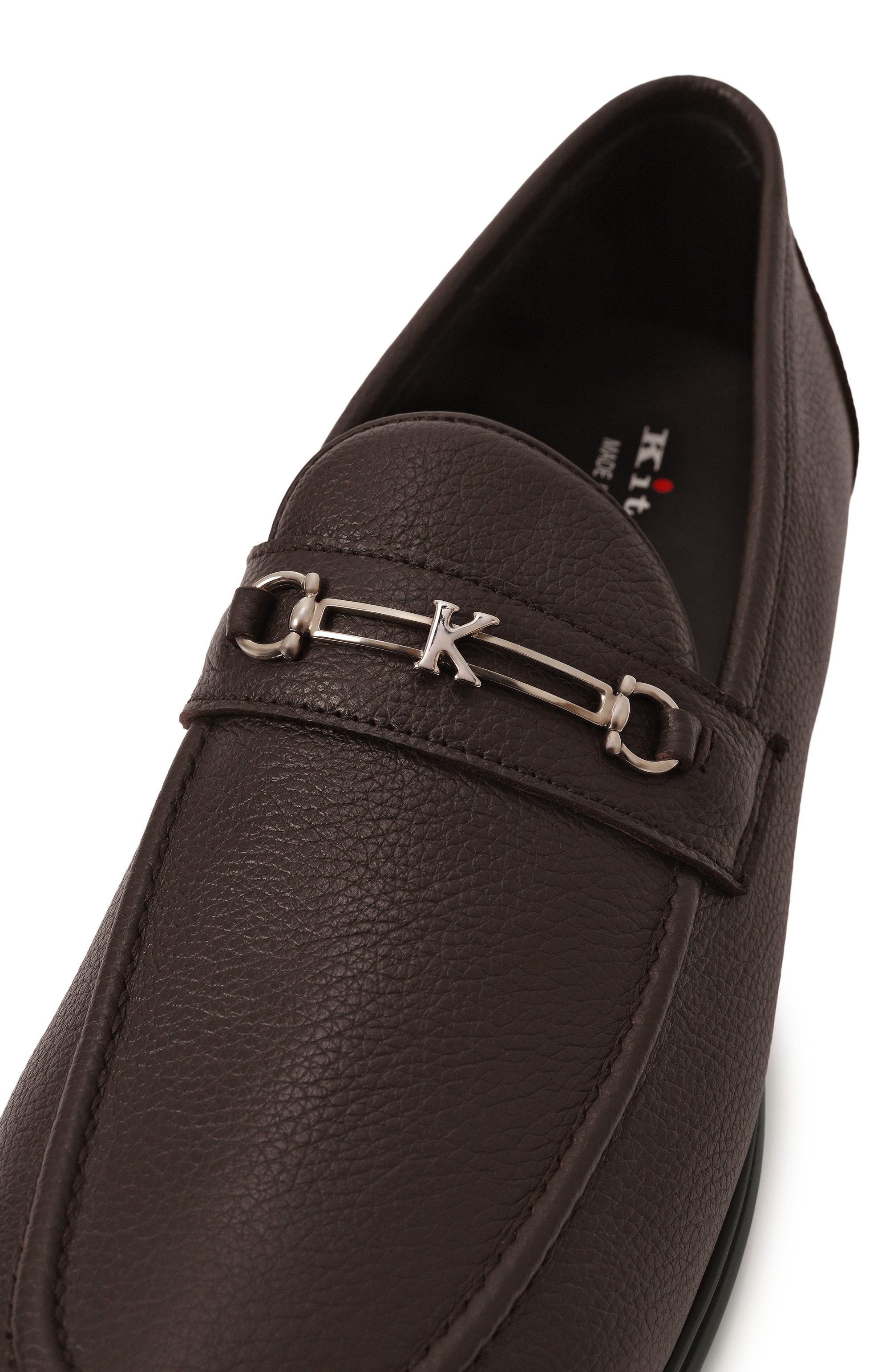 Кожаные лоферы KITON, арт. USSA316N0109808, фото 7