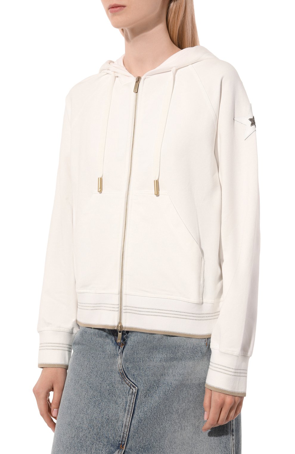 Хлопковая толстовка LORENA ANTONIAZZI, арт. FE06AE/9999, фото 3