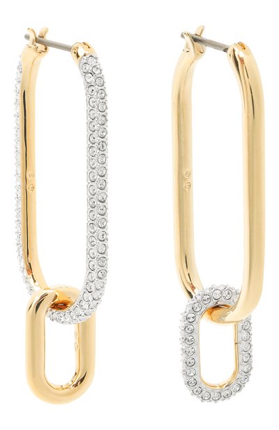 Серьги time SWAROVSKI золотого цвета по цене 16300 руб., арт. 5558341, фото 3 Серьги time SWAROVSKI, арт. 5558341, фото 3