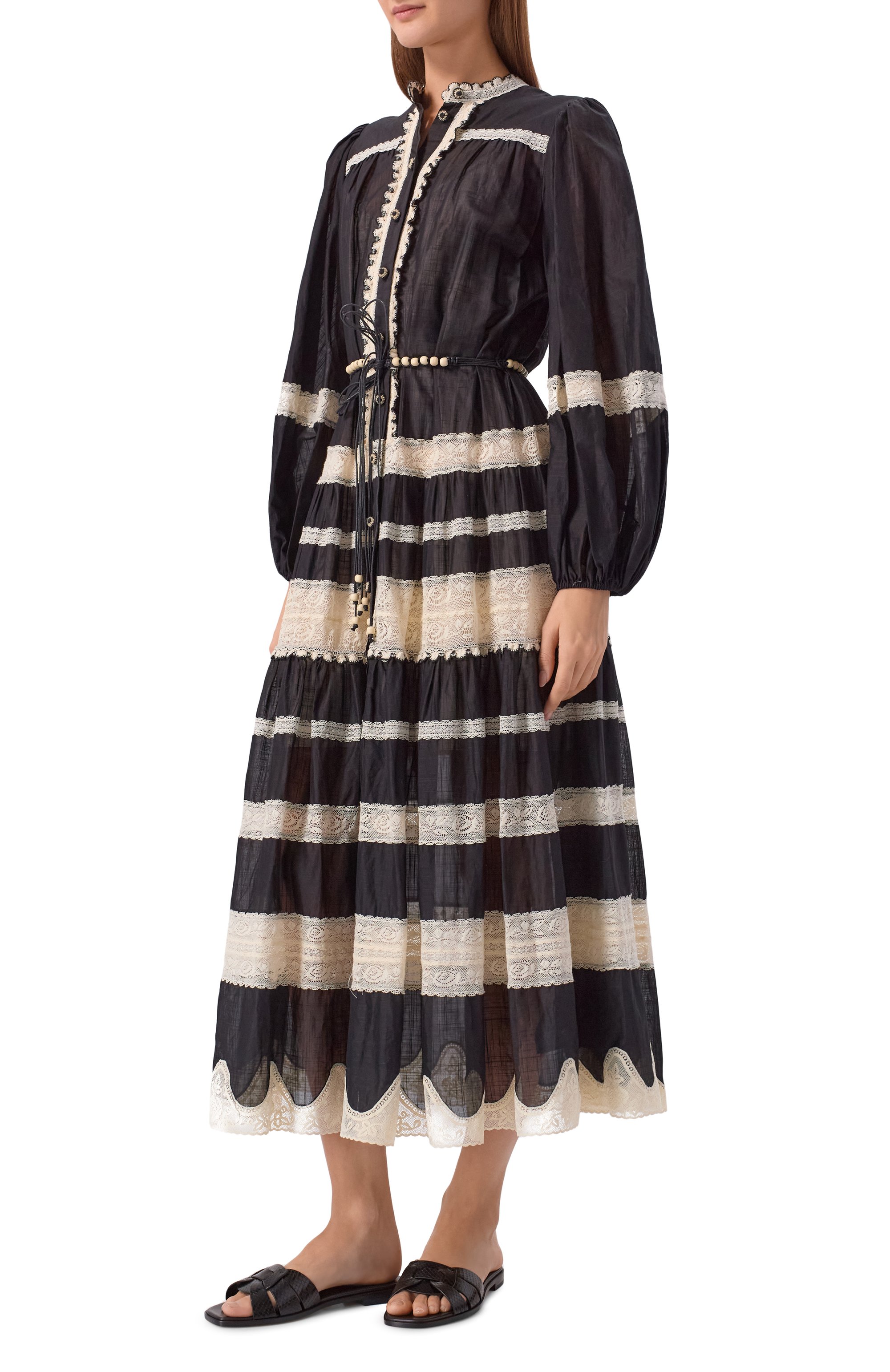 Кожаные шлепанцы DOUCAL'S черного цвета по цене 53150 руб., арт. DD8696DEGNUF277N, фото 3 Кожаные шлепанцы DOUCAL'S, арт. DD8696DEGNUF277N, фото 3