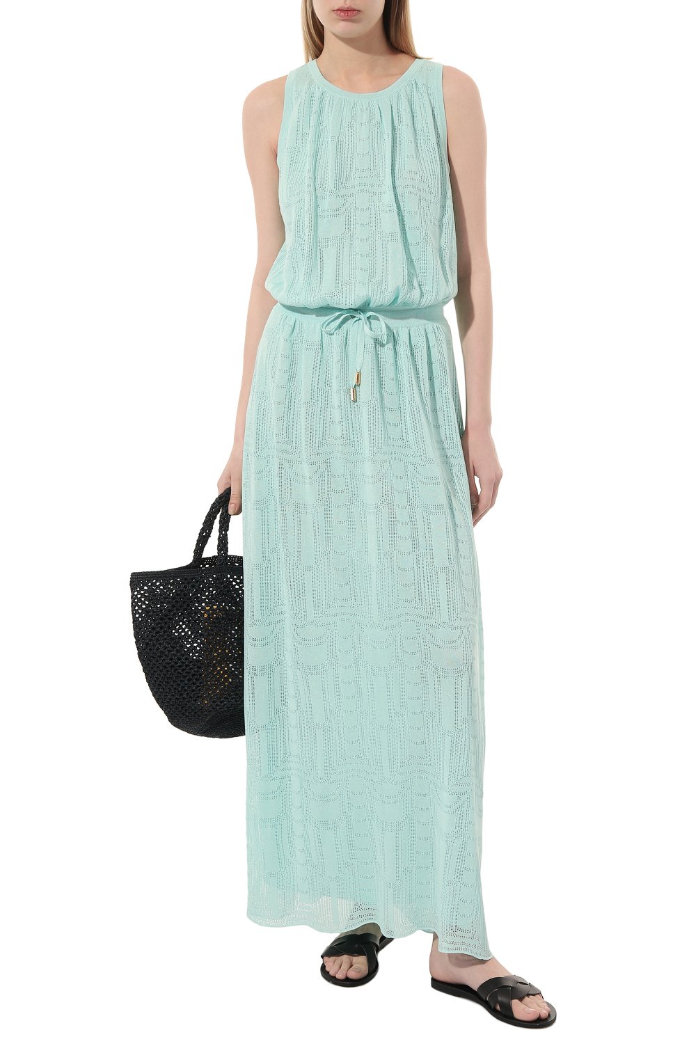 Платье из вискозы FREEAGE светло-зеленого цвета по цене 59950 руб., арт. S23.DR062.7000.502, фото 2 Платье из вискозы FREEAGE, арт. S23.DR062.7000.502, фото 2