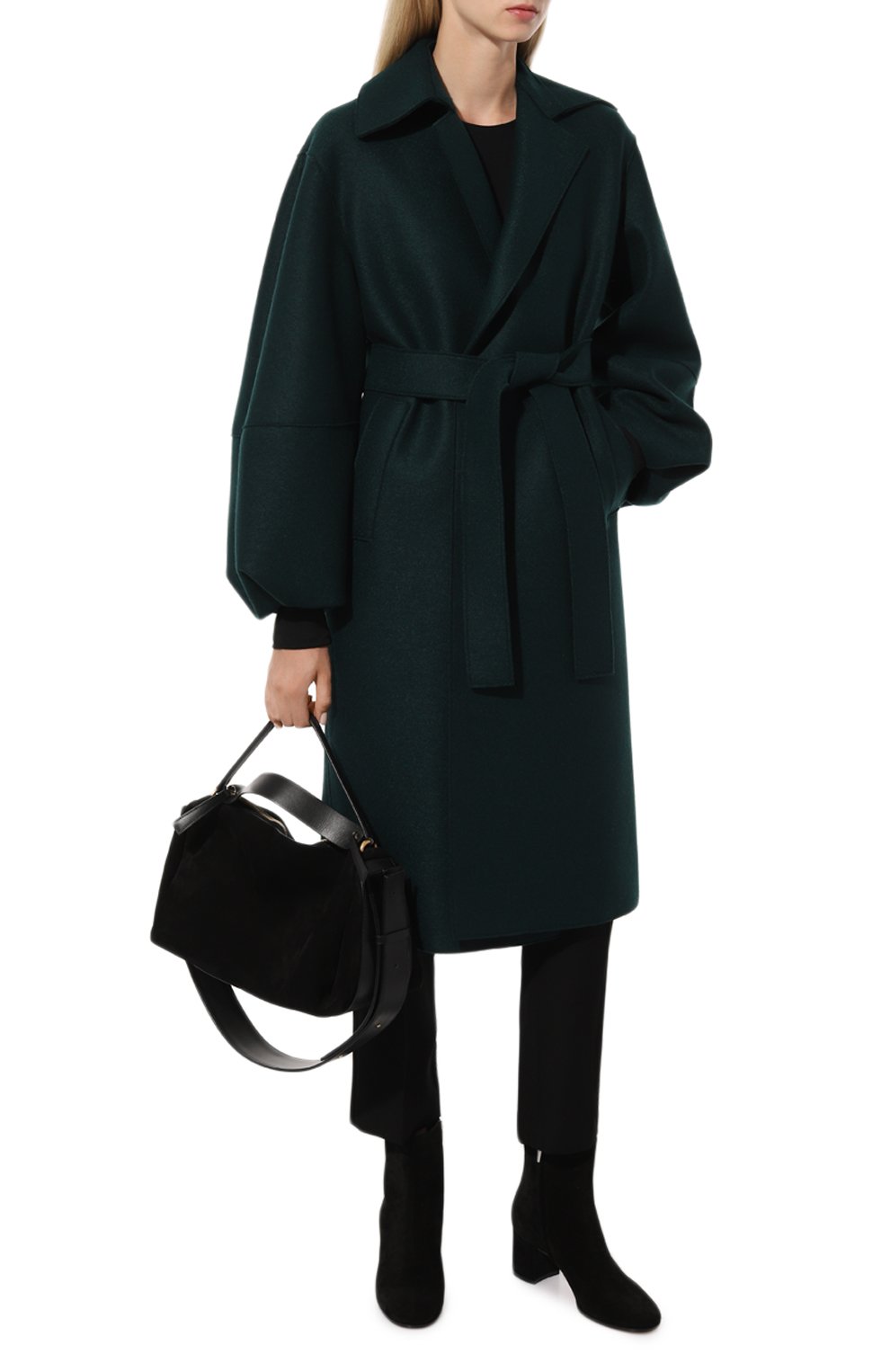 Шерстяное пальто HARRIS WHARF LONDON зеленого цвета по цене 104500 руб., арт. A1530MLK, фото 2 Шерстяное пальто HARRIS WHARF LONDON, арт. A1530MLK, фото 2