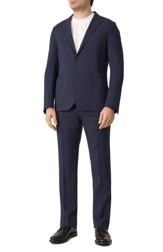 Шерстяной костюм Corneliani 25X007-2518425_SET Синий  25X007-2518425_SET Фото 2