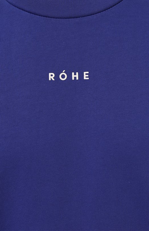 Хлопковая футболка Rohe Синий, фото 5
