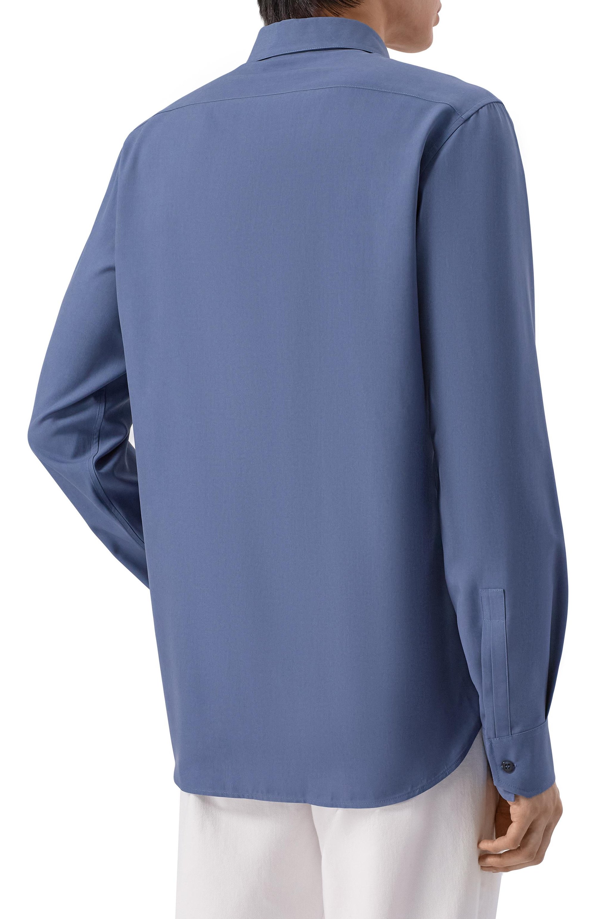 Шелковая рубашка MVST, арт. M26.2PM.B009/F121 SILK P0PELINE, фото 4