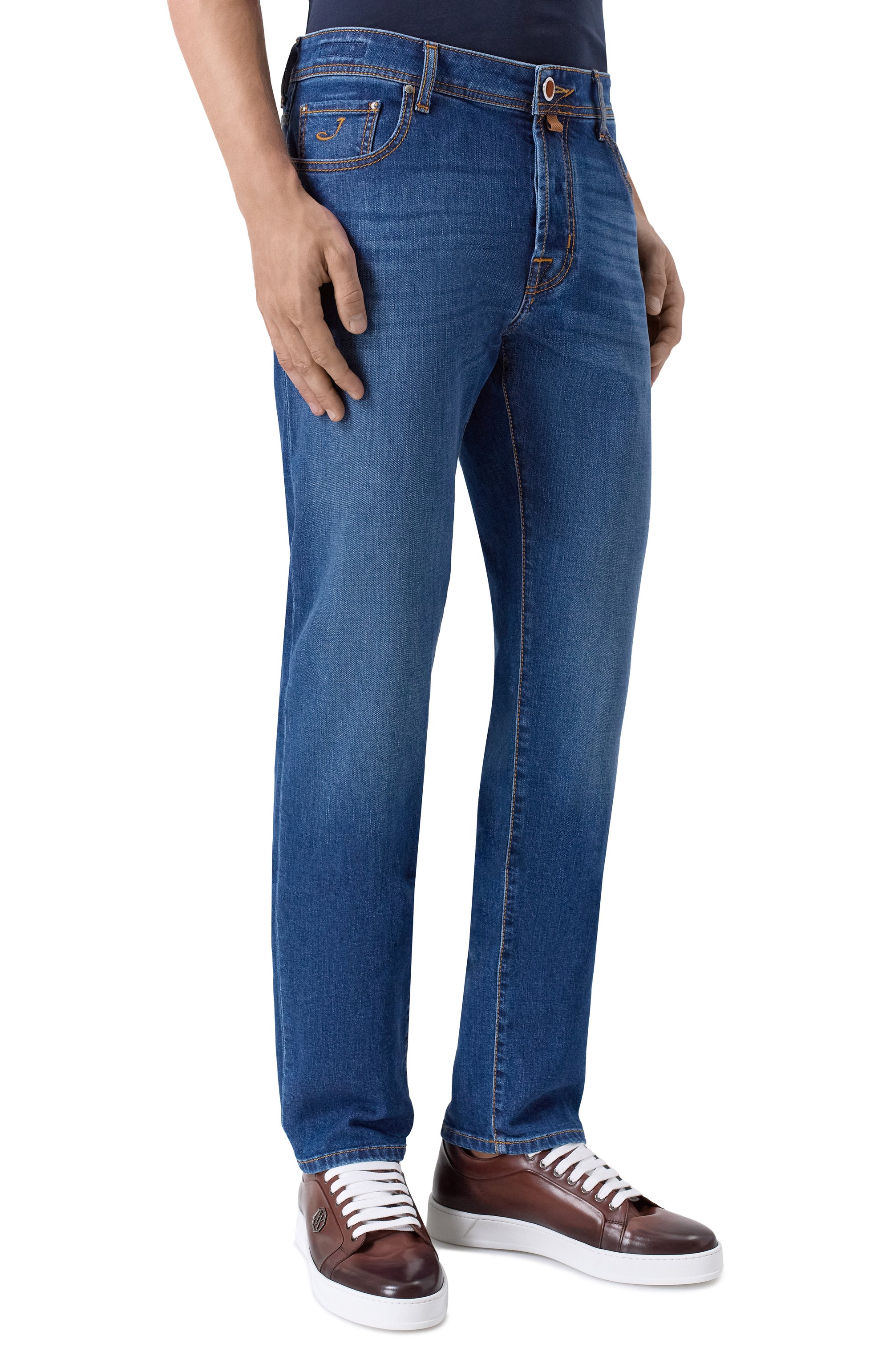 Джинсы bard JACOB COHEN синего цвета по цене 82500 руб., арт. JUM_QM004 073 S4324 V1, фото 3 Джинсы bard JACOB COHEN, арт. JUM_QM004 073 S4324 V1, фото 3