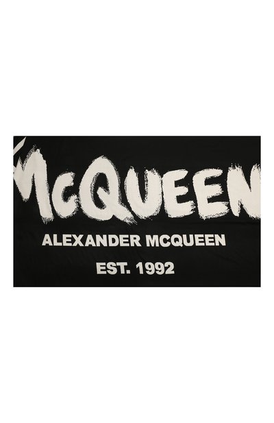 Шерстяной шарф ALEXANDER MCQUEEN черно-белого цвета по цене 67900 руб., арт. 679491 4200Q, фото 3 Шерстяной шарф ALEXANDER MCQUEEN, арт. 679491 4200Q, фото 3