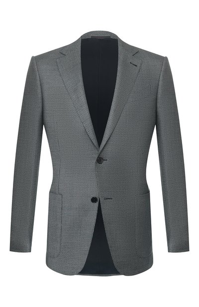 Мужской пиджак из смеси шелка и шерсти ZEGNA, арт. 749074/122520