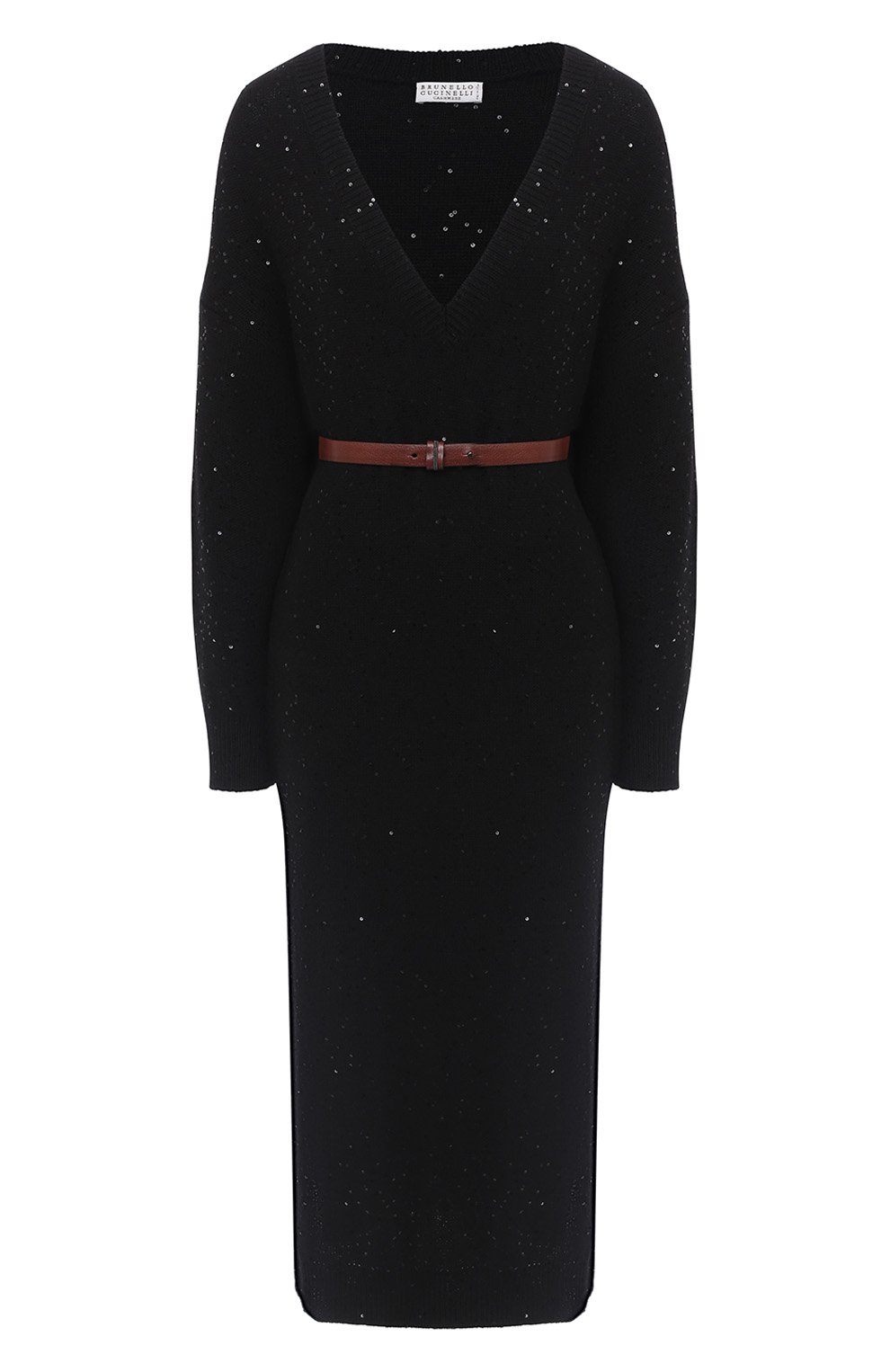 Платье из кашемира и шелка BRUNELLO CUCINELLI, арт. M73549A92, фото 1