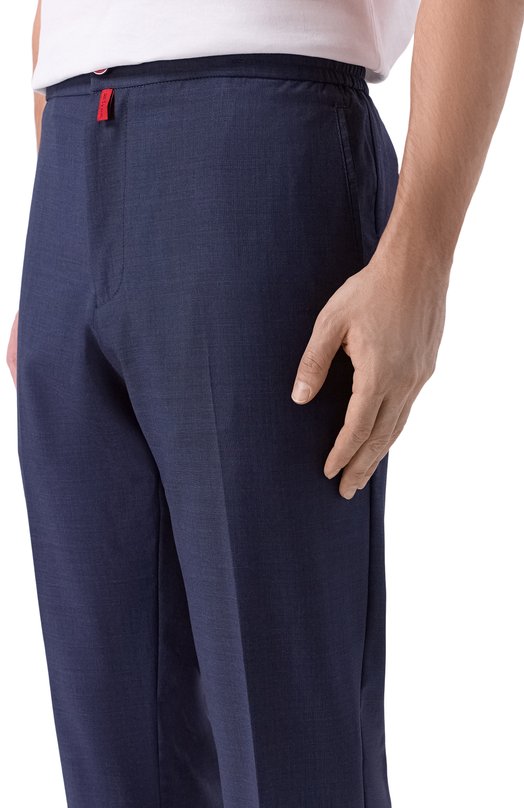 Шерстяные брюки Kiton UPLACRK0123G04 Синий  UPLACRK0123G04 Фото 5