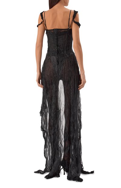 Платье DANIIL ANTSIFEROV черного цвета по цене 60000 руб., арт. DA_1440, фото 4 Платье DANIIL ANTSIFEROV, арт. DA_1440, фото 4