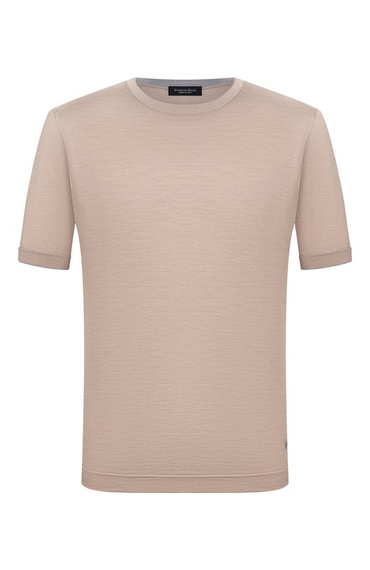 Шелковая футболка Stefano Ricci K919512G10/R25190 Коричневый K919512G10/R25190