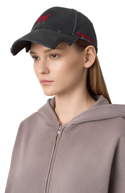 Джинсовая бейсболка BALENCIAGA, арт. 829208/410B2, фото 2