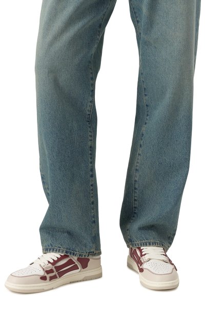 Кожаные кеды varsity skel top AMIRI, арт. AMF0SR1077, фото 3