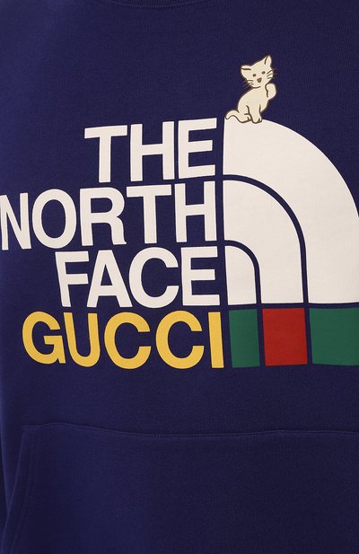 Хлопковый свитшот the north face x gucci GUCCI, арт. 671455 XJDRL, фото 5