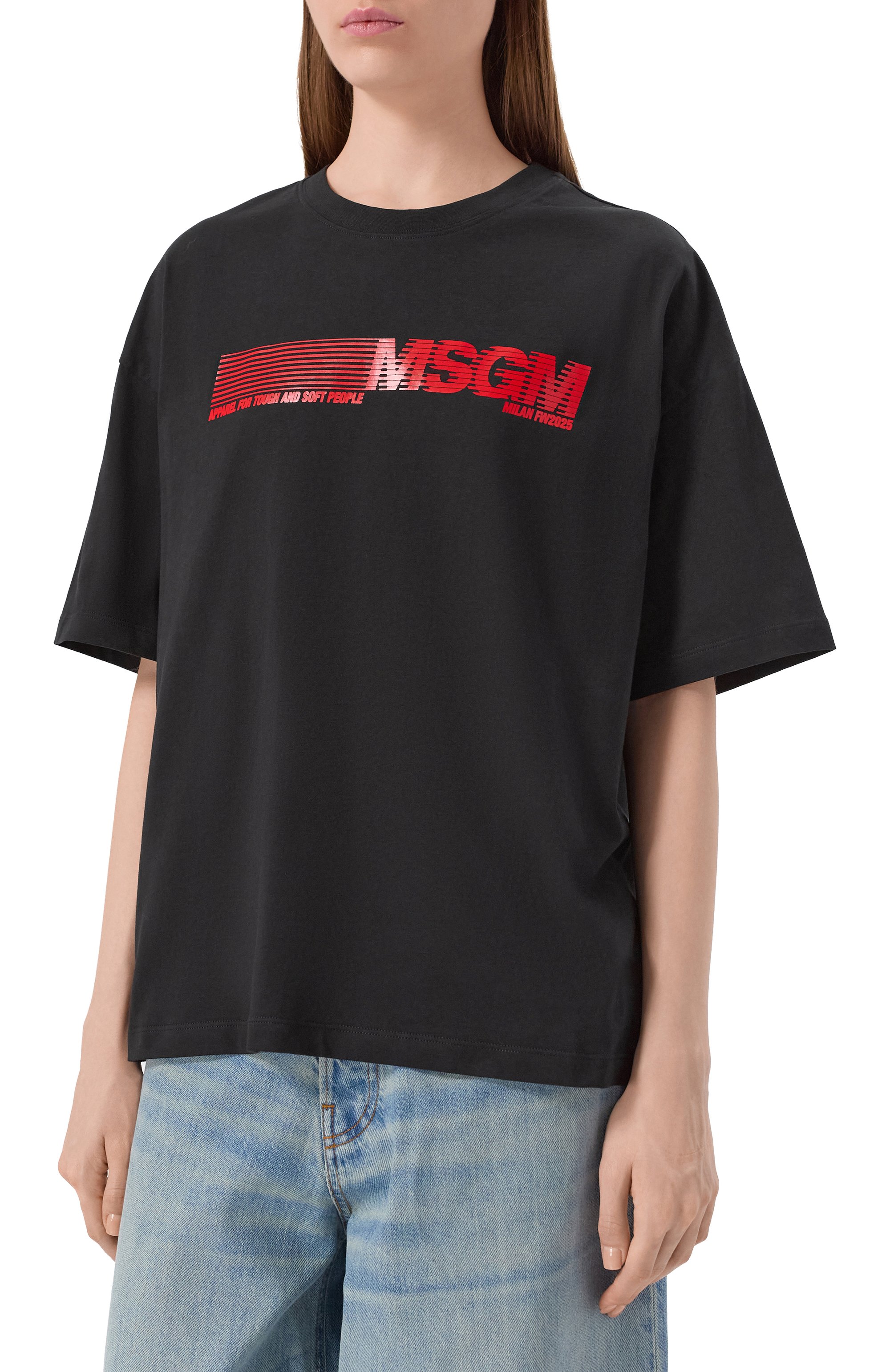 Хлопковая футболка MSGM, арт. 3942MDM105N/257798, фото 3