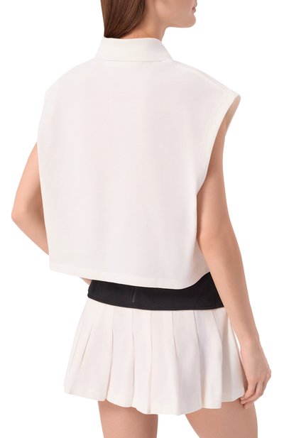 Хлопковое поло PALM ANGELS, арт. PWGB017S26FAB001, фото 4