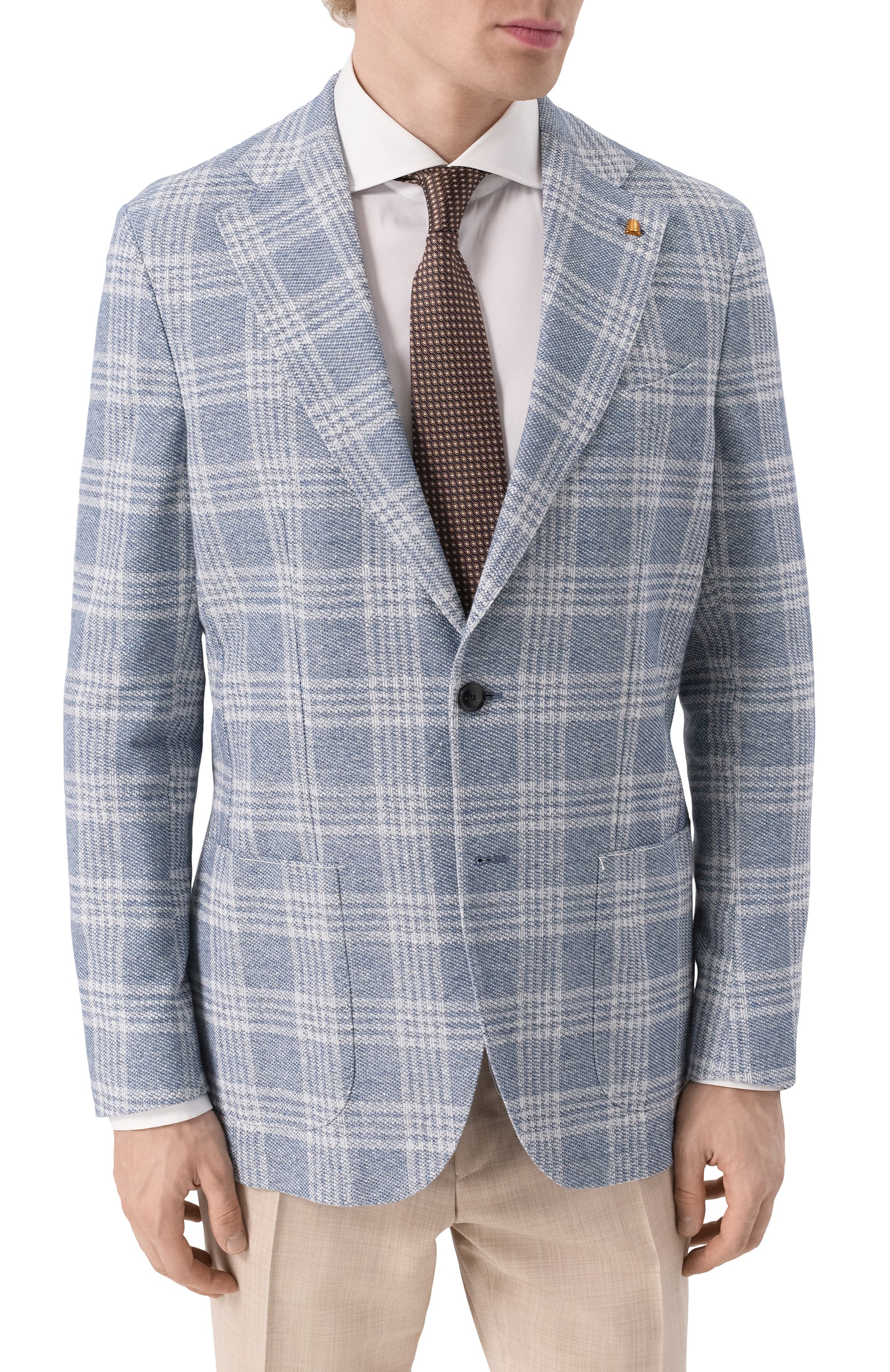 Пиджак изо льна и хлопка SARTORIA LATORRE, арт. JEF74/JH102, фото 4