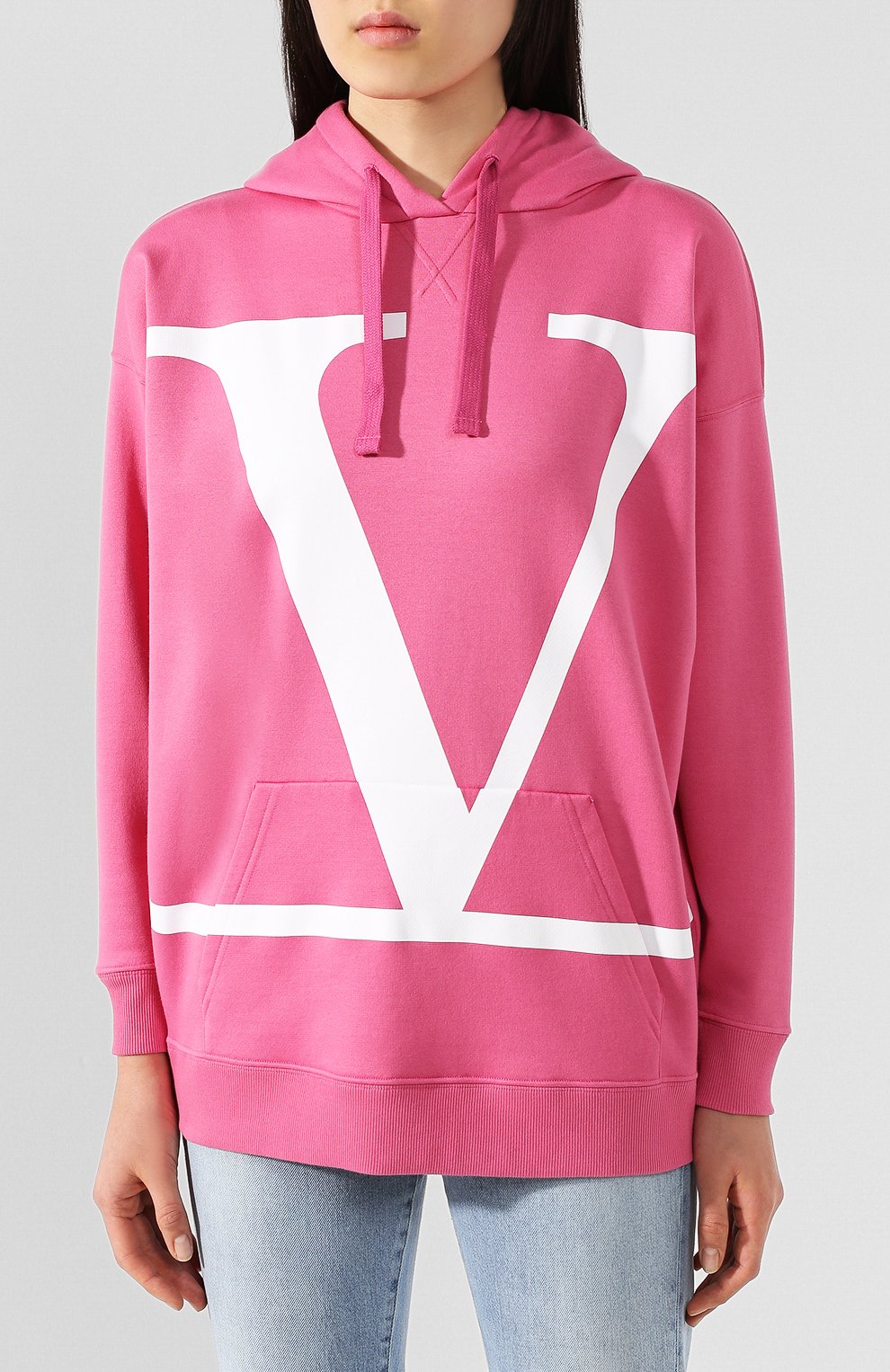 Хлопковое худи VALENTINO, арт. TB0MF05W5HM, фото 3