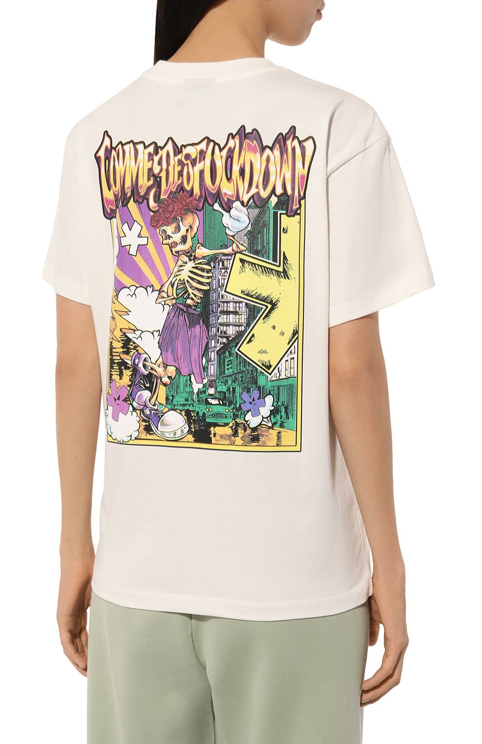Хлопковая футболка COMME DES FUCKDOWN, арт. CFABW01070, фото 4