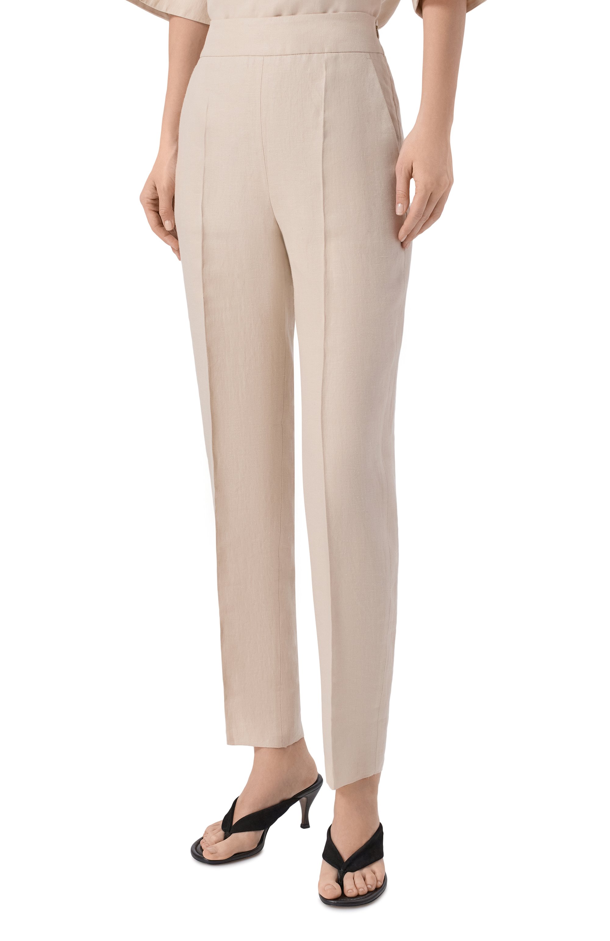 Льняные брюки AGNONA, арт. T71010E/U3034E, фото 3