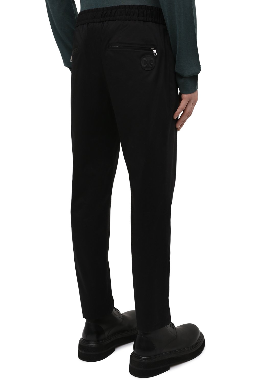 Хлопковые брюки DOLCE & GABBANA, арт. GYACEZ/FUFKF, фото 4