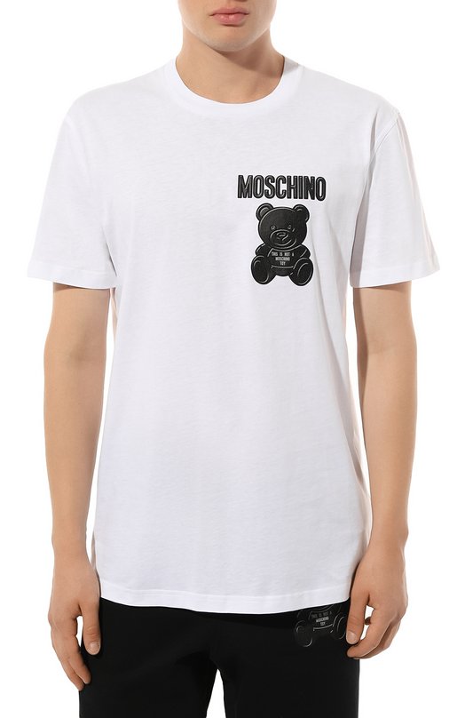 фото Хлопковая футболка moschino