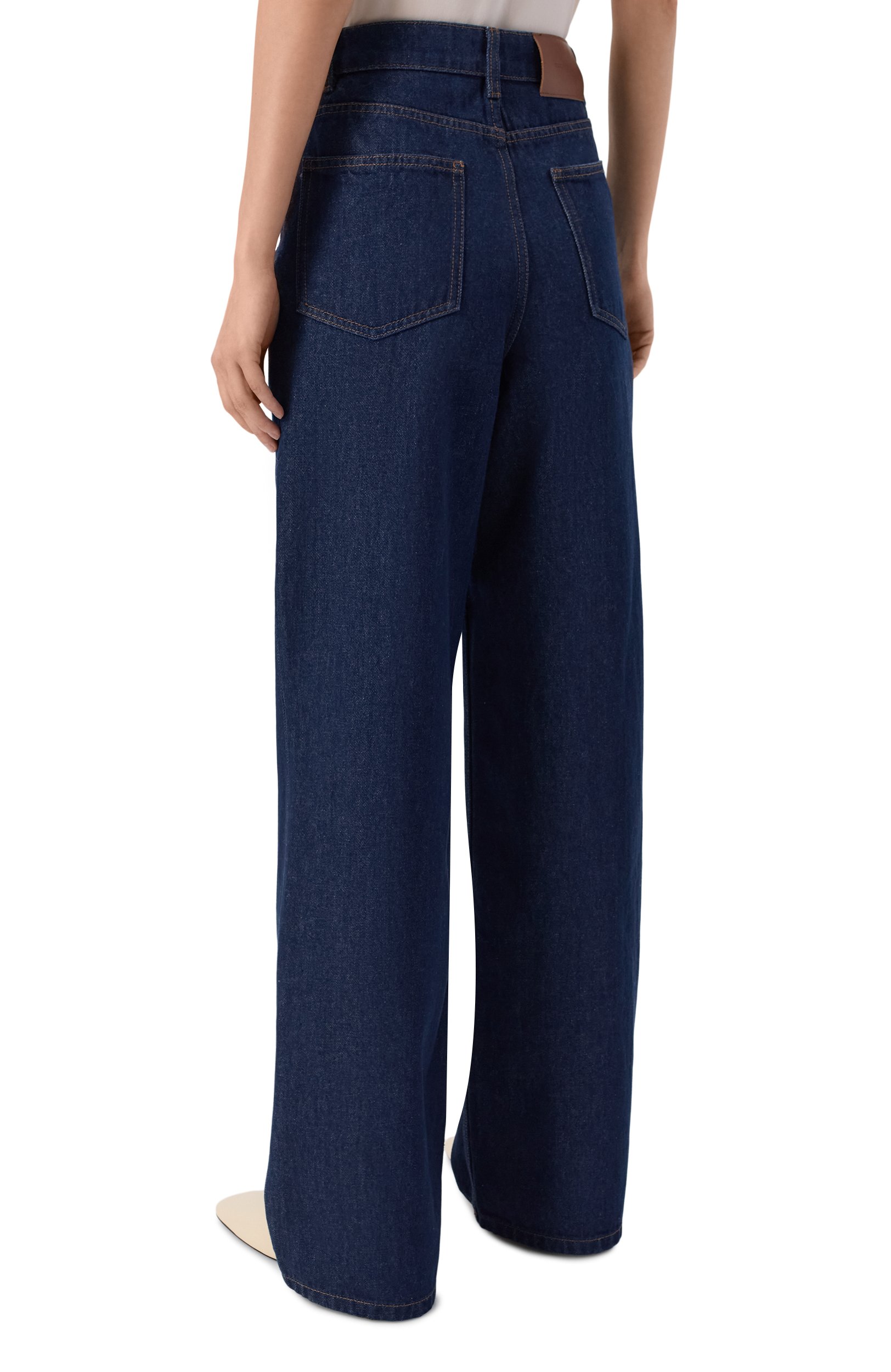 Джинсы wide leg 415 12 STOREEZ темно-синего цвета по цене 17000 руб., арт. 138212, фото 4 Джинсы wide leg 415 12 STOREEZ, арт. 138212, фото 4