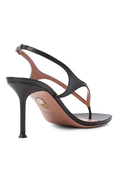 Кожаные босоножки bikini 75 AQUAZZURA, арт. BKNMIDS2-NAP-ESP, фото 5