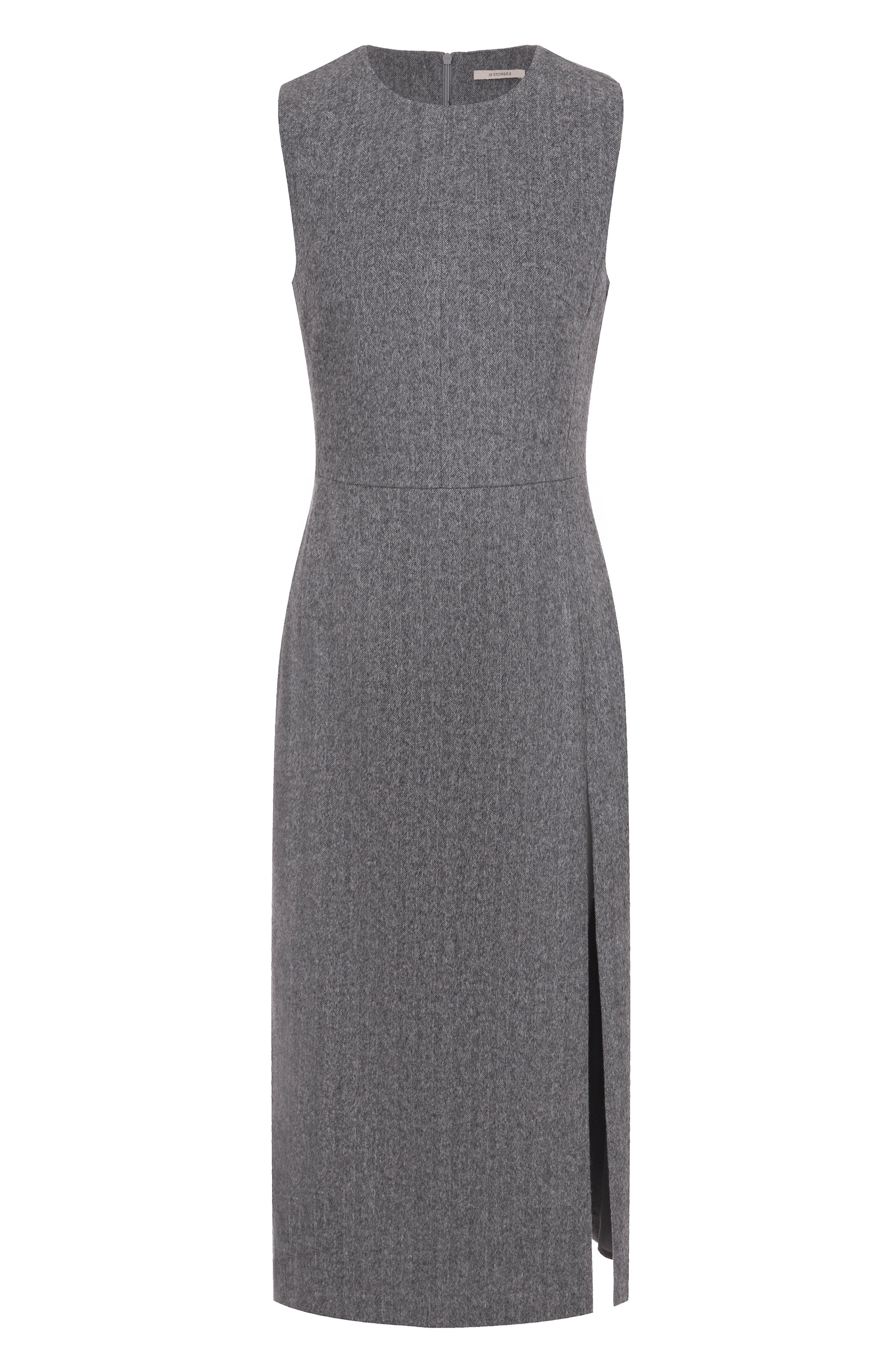 Платье из шерсти и кашемира 12 STOREEZ серого цвета по цене 37000 руб., арт. 127468, фото 1 Платье из шерсти и кашемира 12 STOREEZ, арт. 127468, фото 1