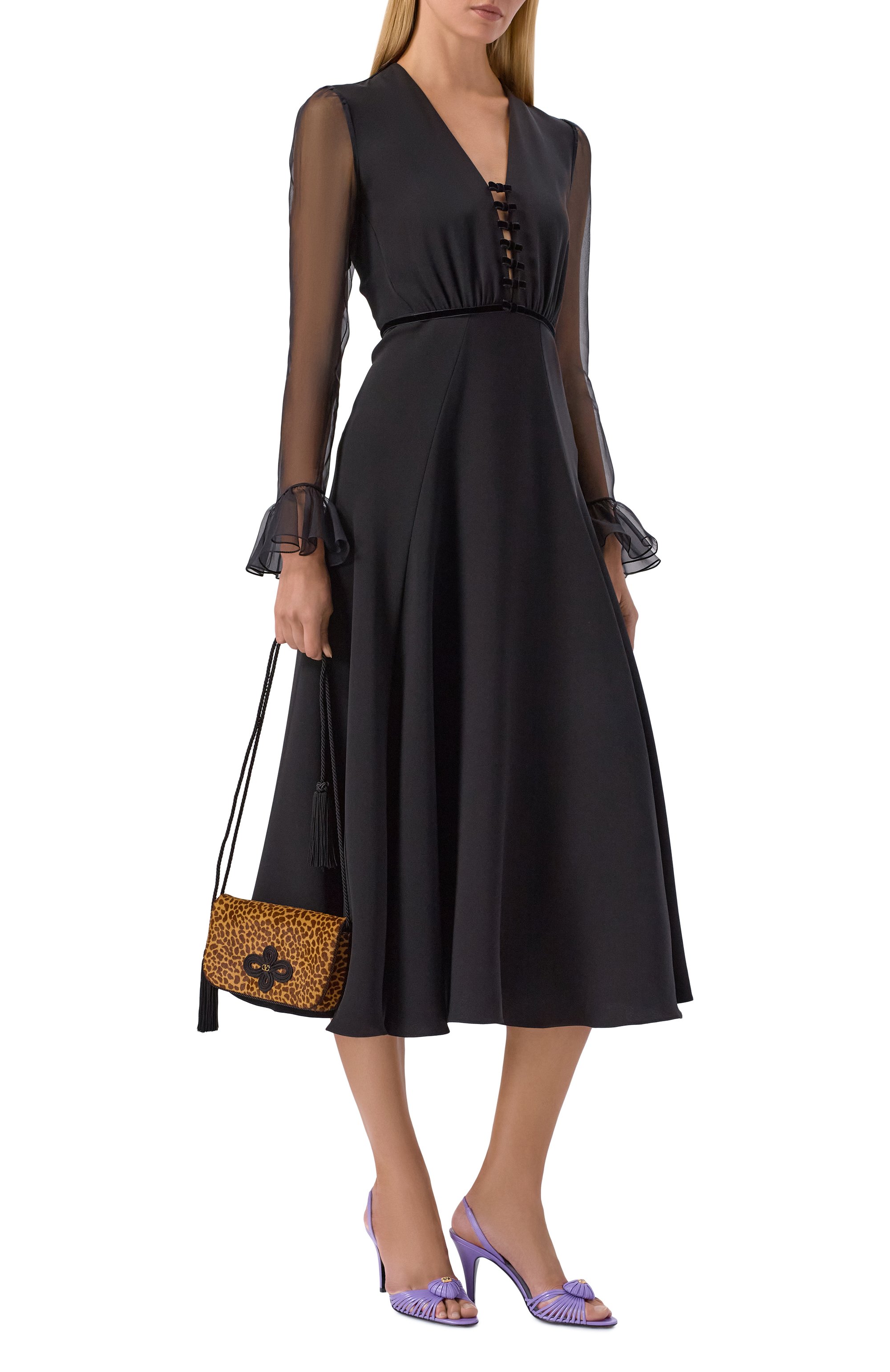 Кожаные босоножки coeur royal 85 VALENTINO сиреневого цвета по цене 125500 руб., арт. 8W2S0LU8/DMD, фото 3 Кожаные босоножки coeur royal 85 VALENTINO, арт. 8W2S0LU8/DMD, фото 3