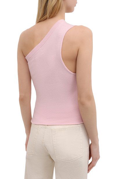 Кашемировый топ EXTREME CASHMERE розового цвета по цене 18550 руб., арт. 108/ASYMETRIC, фото 4 Кашемировый топ EXTREME CASHMERE, арт. 108/ASYMETRIC, фото 4