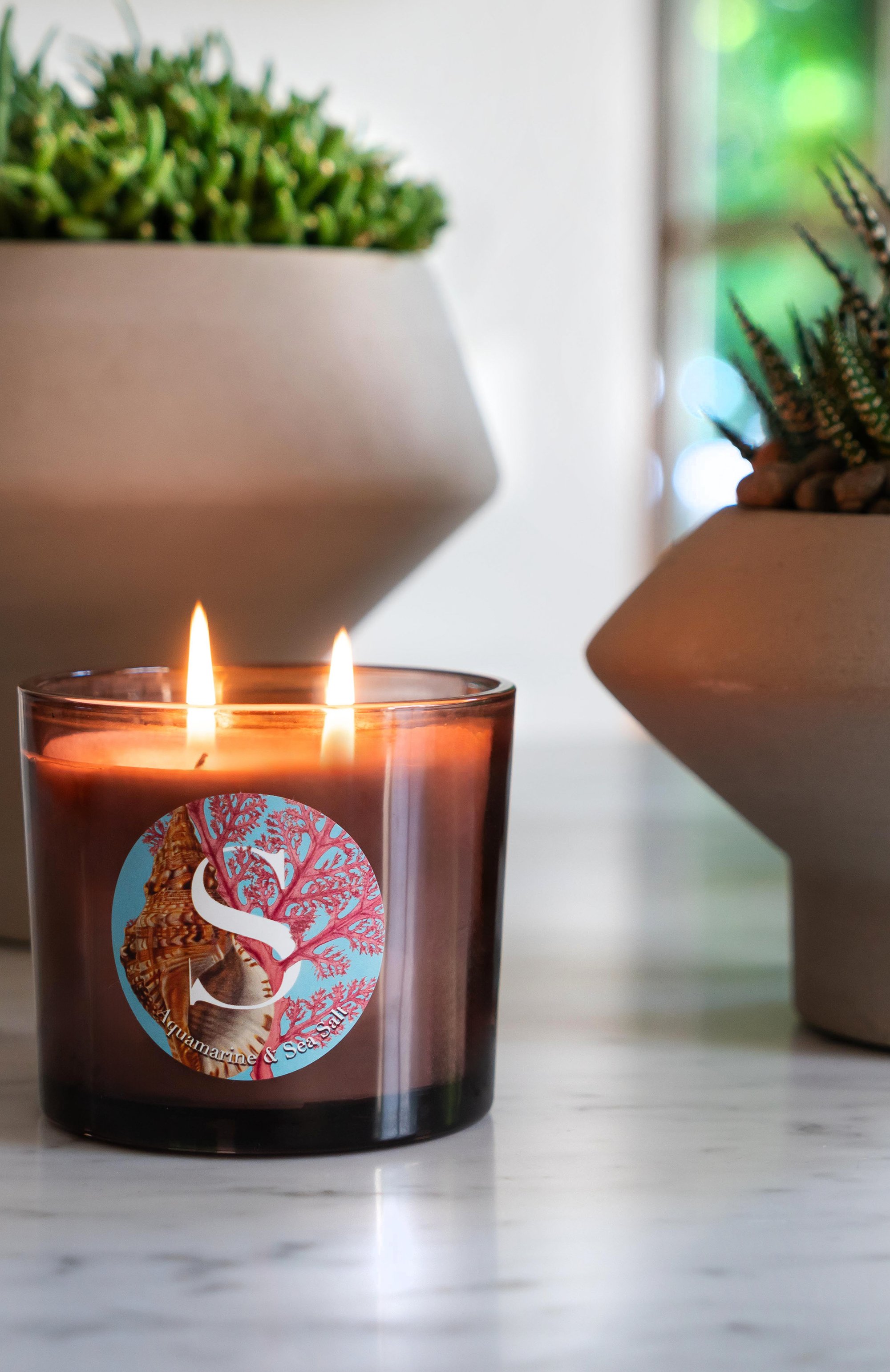 Свеча acquamarine & sea salt (200g) PERNICI, арт. 8001962089395, фото 2