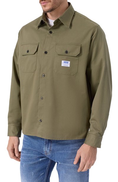 Хлопковая рубашка HUGO BLUE, арт. 50520001, фото 3