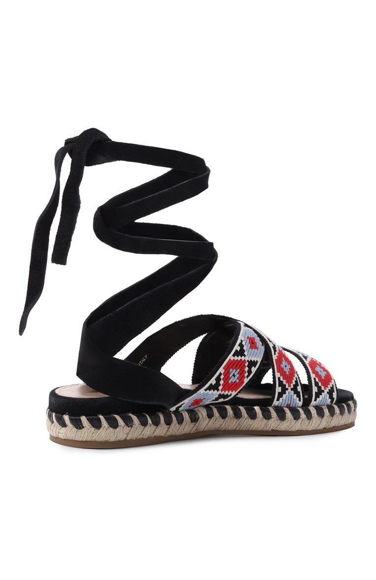 Комбинированные сандалии MIU MIU, арт. 5X040D-3L9G-F00C6-D025, фото 3