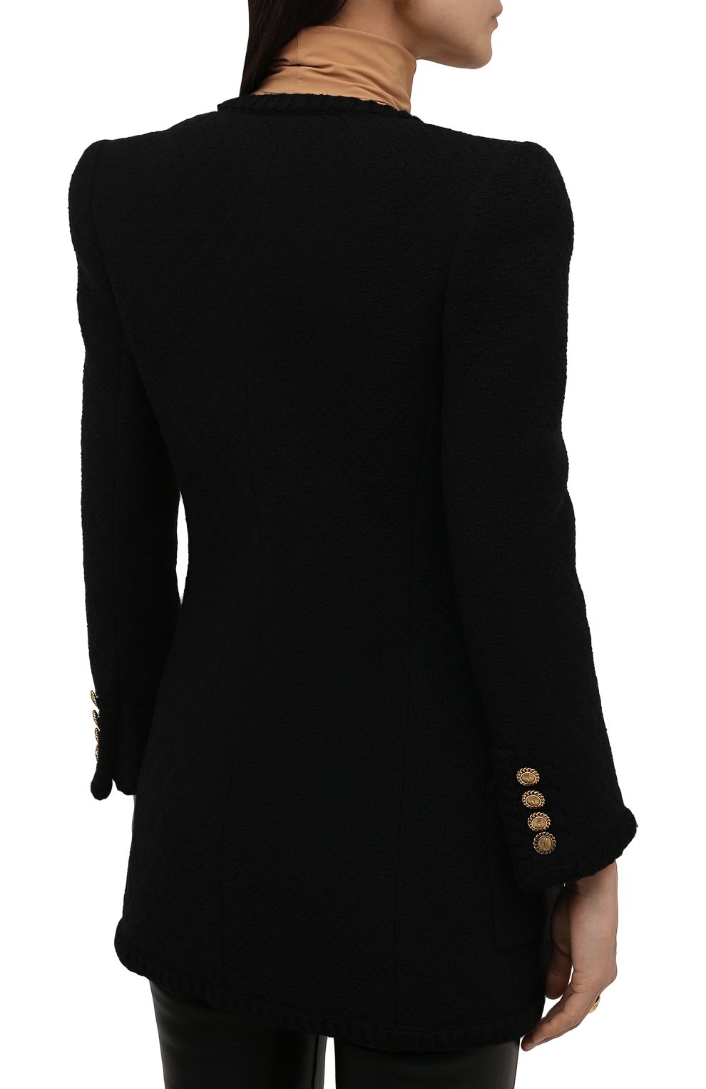 Шерстяной жакет SAINT LAURENT, арт. 668517/Y7D28, фото 4