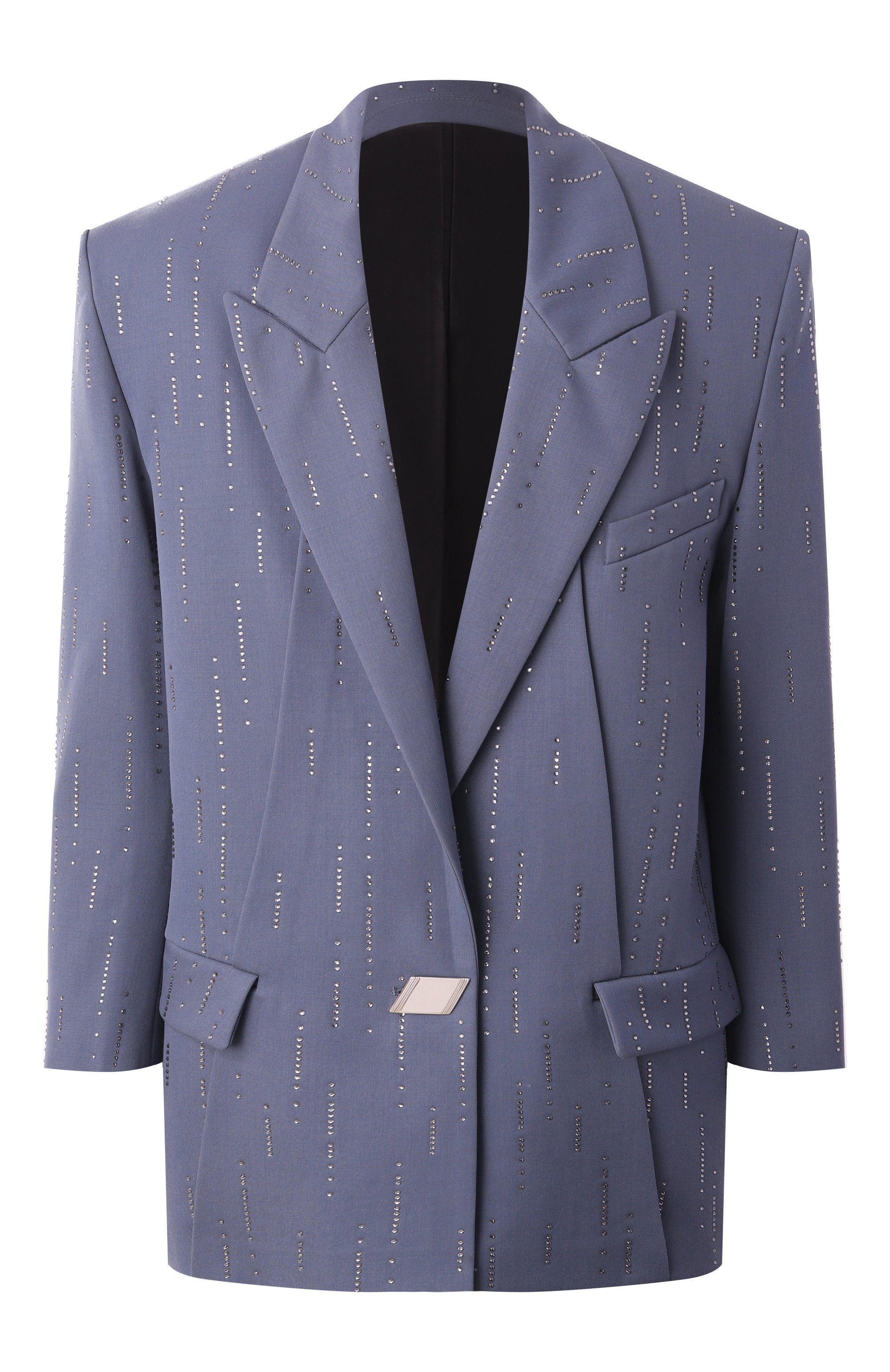 Шерстяной жакет с от�делкой стразами THE ATTICO, арт. 247WCG65, фото 1