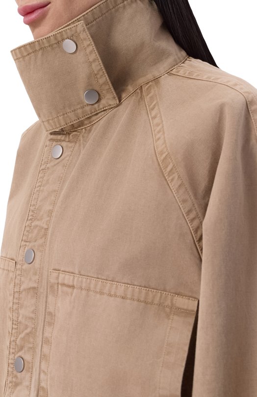 Хлопковый бомбер Co 6427SGDC-S26 Бежевый  6427SGDC-S26 Фото 5