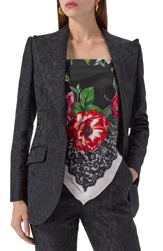 Шелковый платок Dolce & Gabbana FN090R/GDC7A Разноцветный  FN090R/GDC7A Фото 5