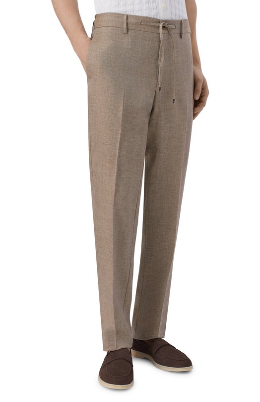 Льняные брюки Berwich SPIAGGIA 20/VT1502 Бежевый  SPIAGGIA 20/VT1502 Фото 3