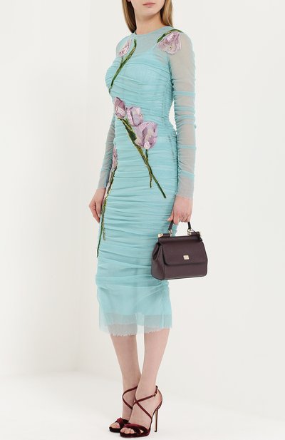 Сумка sicily small DOLCE & GABBANA бордового цвета по цене 159500 руб., арт. 0116/BB6003/A1001, фото 2 Сумка sicily small DOLCE & GABBANA, арт. 0116/BB6003/A1001, фото 2
