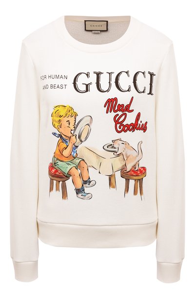 Женский хлопковый свитшот GUCCI, арт. 623450 XJCX4