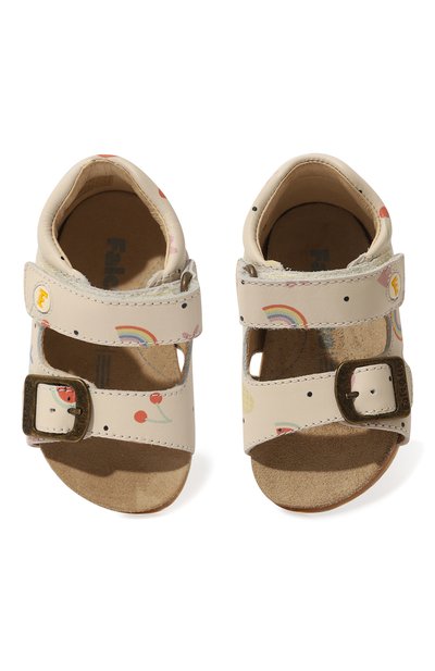 Кожаные сандалии FALCOTTO кремового цвета по цене 9630 руб., арт. 1500737/A3/18-26, фото 4 Кожаные сандалии FALCOTTO, арт. 1500737/A3/18-26, фото 4