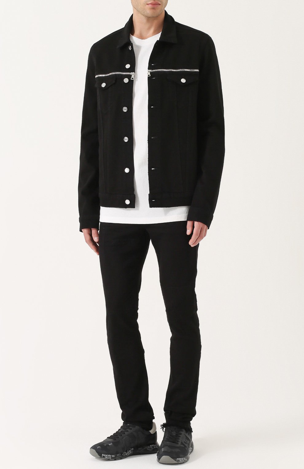 Джинсы прямого кроя с потертостями RTA, арт. MF7AC-45BLK, фото 2