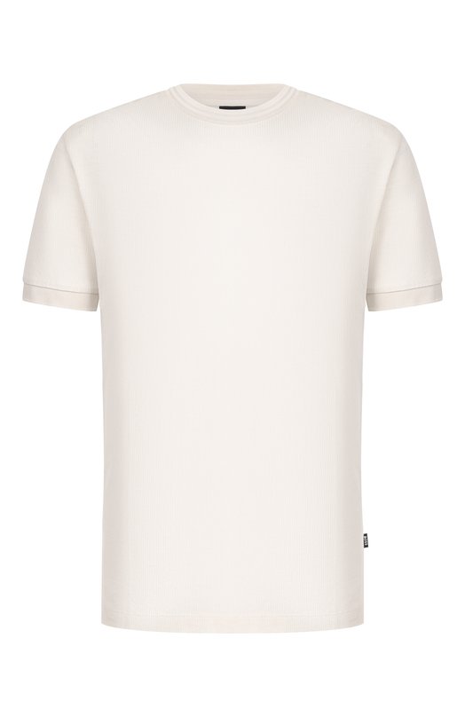 Футболка из хлопка и лиоцелла BOSS 50554626 Кремовый 50554626