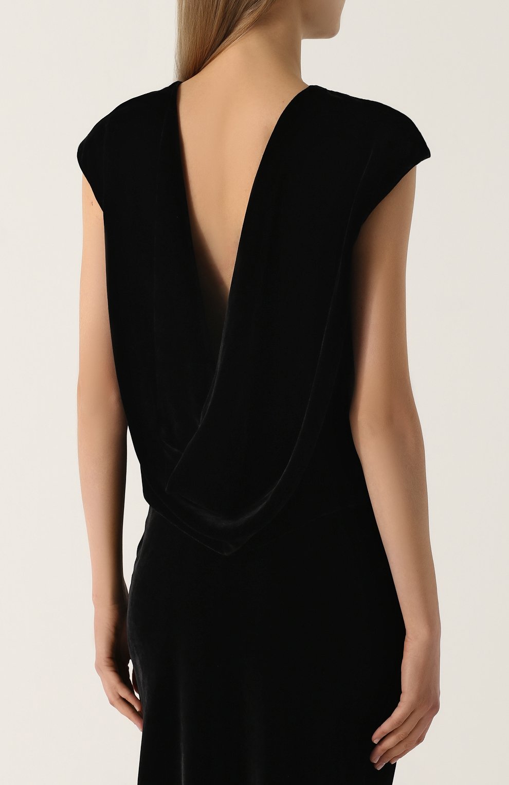 Однотонный бархатный топ с открытой спиной TEGIN, арт. ST1840, фото 4